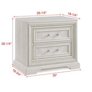 Alexandria Whitewash Panel Bedroom Set