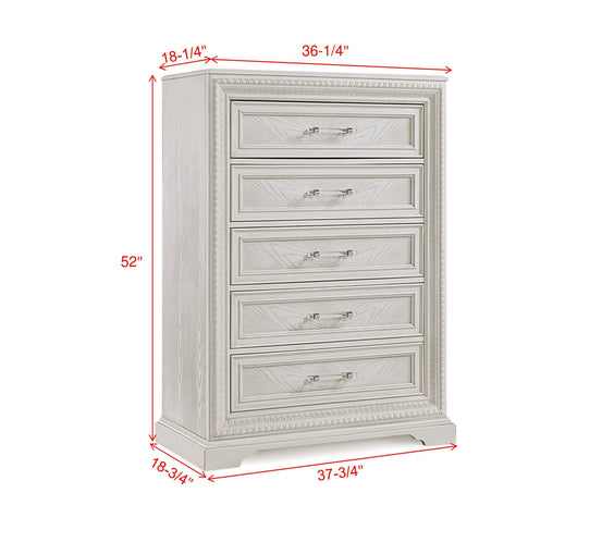 Alexandria Whitewash Panel Bedroom Set