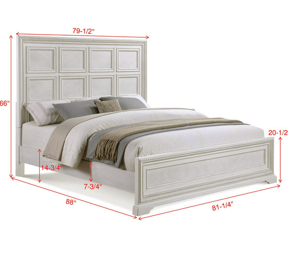 Alexandria Whitewash Panel Bedroom Set