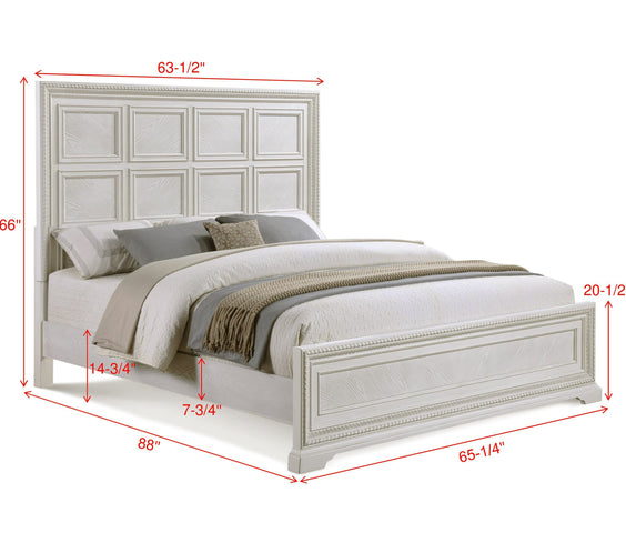 Alexandria Whitewash Panel Bedroom Set