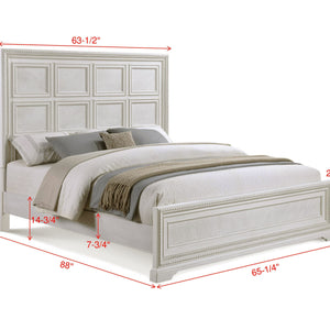 Alexandria Whitewash Panel Bedroom Set