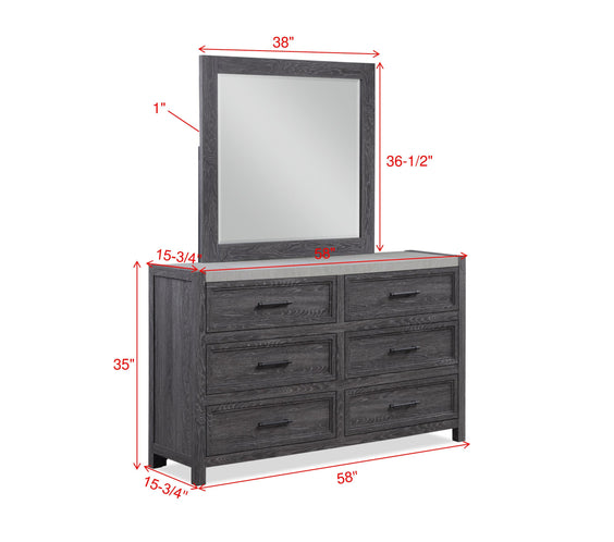 Madsen Gray Panel Bedroom Set