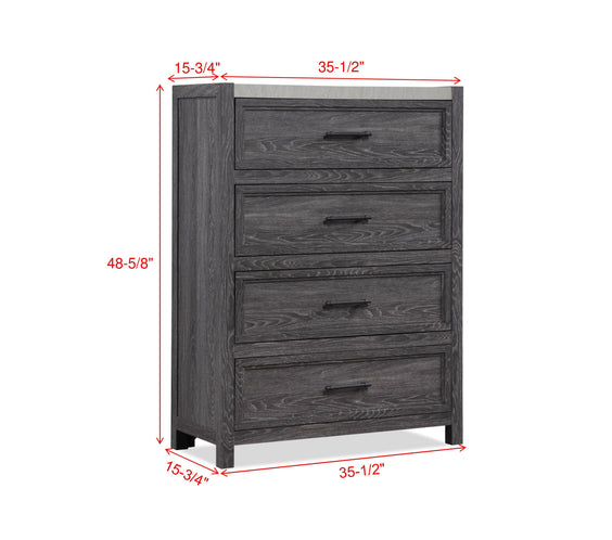 Madsen Gray Panel Bedroom Set