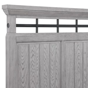 Beckett Rustic Gray Footboard Bench Panel Bedroom Set