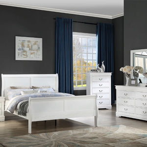 B3650 LOUIS PHILIP WHITE BEDROOM GROUP