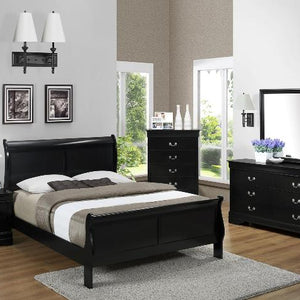 B3900 LOUIS PHILIP BLACK BEDROOM GROUP