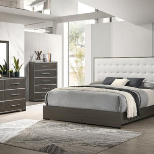 Sharpe Brown Upholstered Panel Bedroom Set