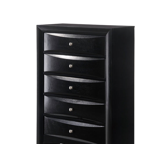 Emily Black Storage Platform Bedroom Set