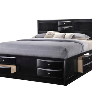 Emily Black Storage Platform Bedroom Set