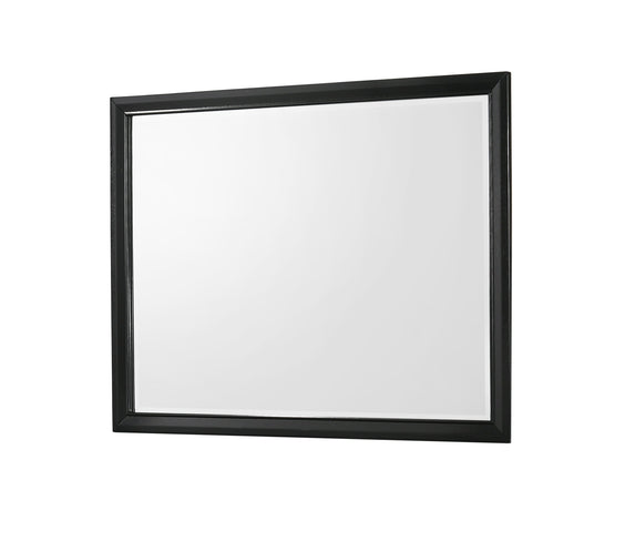 Micah Black LED Upholstered Panel Bedroom Set