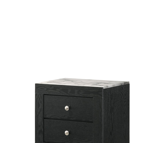 Cadence Black LED Panel Bedroom Set
