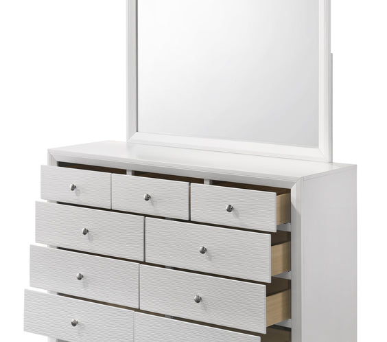 Evan White Panel Bedroom Set