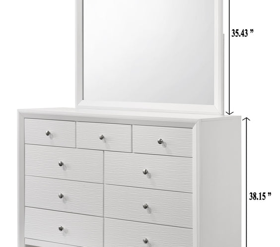 Evan White Panel Bedroom Set