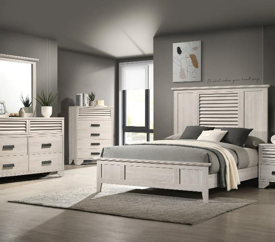 Sarter White Panel Bedroom Set