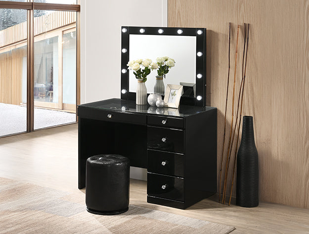 B4851BKSET MORGAN VANITY SET BLACK