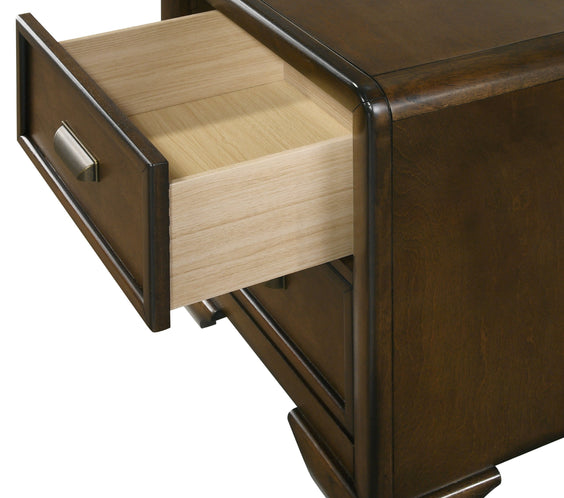 Coffield Brown Upholstered Panel Bedroom Set