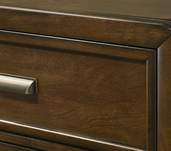 Coffield Brown Upholstered Panel Bedroom Set
