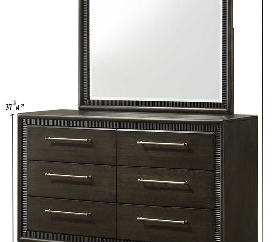 Saratoga Brown Upholstered Panel Bedroom Set