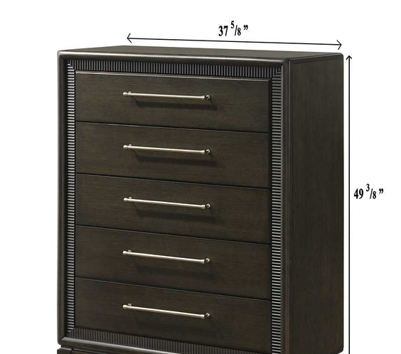 Saratoga Brown Upholstered Panel Bedroom Set