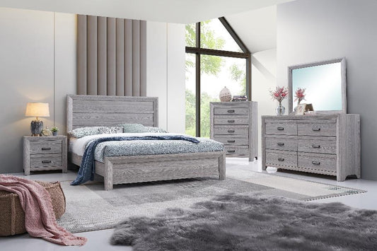 Adelaide Driftwood Panel Bedroom Set