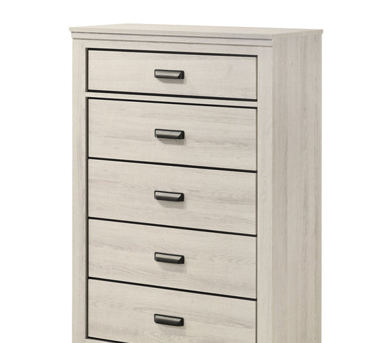 Carter White Platform Bedroom Set