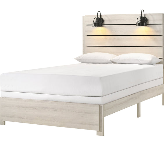 Carter White Platform Bedroom Set