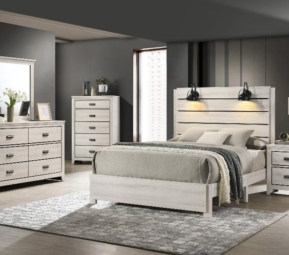 Refresh your space with the Carter White Platform Bedroom Set from Moda Home Furniture. Sleek, modern design with lasting quality for a stylish bedroom upgrade.
