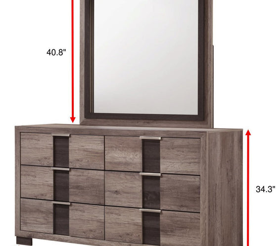 Rangley Brown LED Panel Bedroom Set