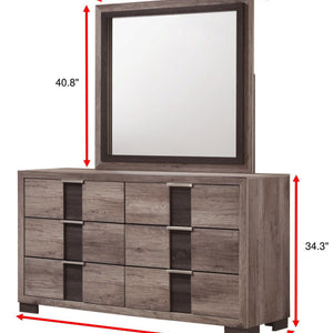 Rangley Brown LED Panel Bedroom Set