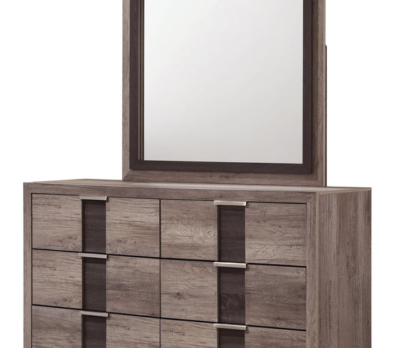 Rangley Brown LED Panel Bedroom Set