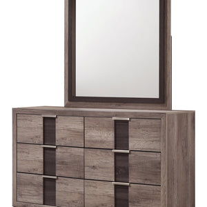 Rangley Brown LED Panel Bedroom Set