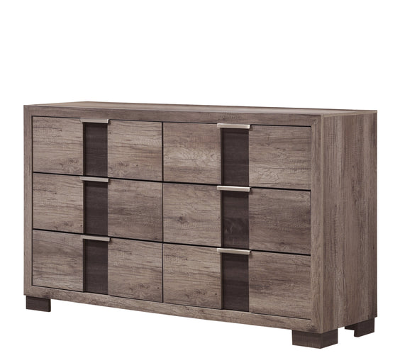 Rangley Brown LED Panel Bedroom Set
