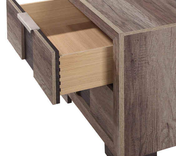 Rangley Brown LED Panel Bedroom Set