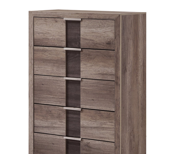 Rangley Brown LED Panel Bedroom Set