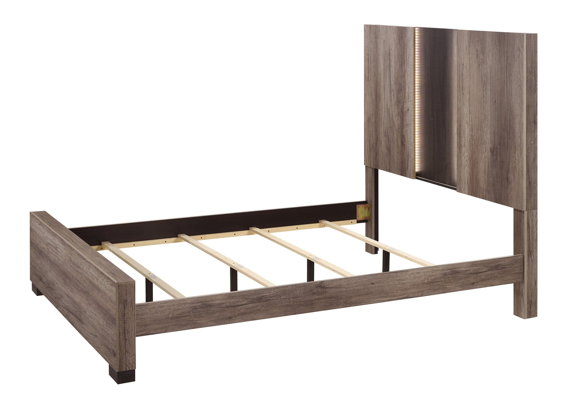 Rangley Brown LED Panel Bedroom Set