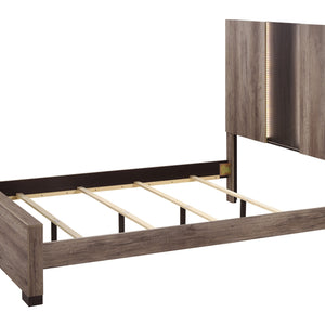 Rangley Brown LED Panel Bedroom Set