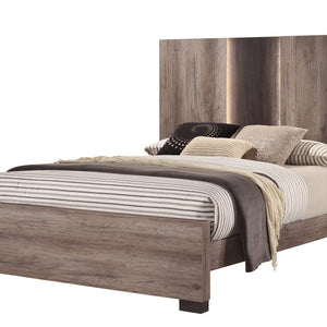 Rangley Brown LED Panel Bedroom Set