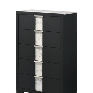 Rangley Black LED Panel Bedroom Set