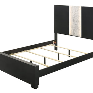 Rangley Black LED Panel Bedroom Set