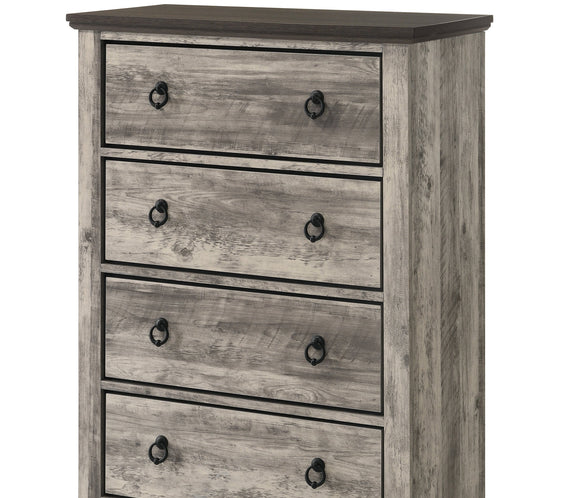 Ella-Mae Beige/Brown Poster Bedroom Set