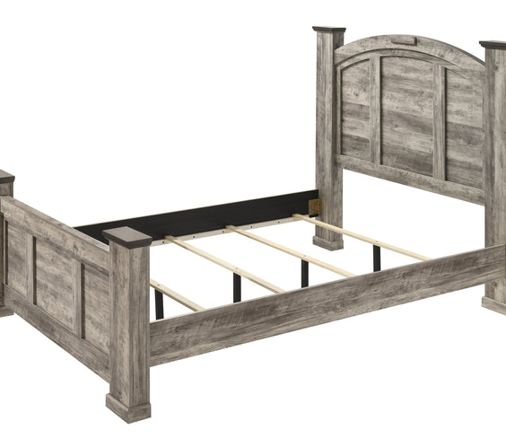 Ella-Mae Beige/Brown Poster Bedroom Set