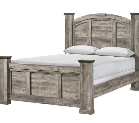Ella-Mae Beige/Brown Poster Bedroom Set