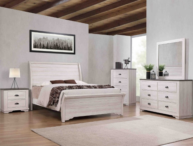 B8130 CORALEE BEDROOM GROUP CHALK/GREY