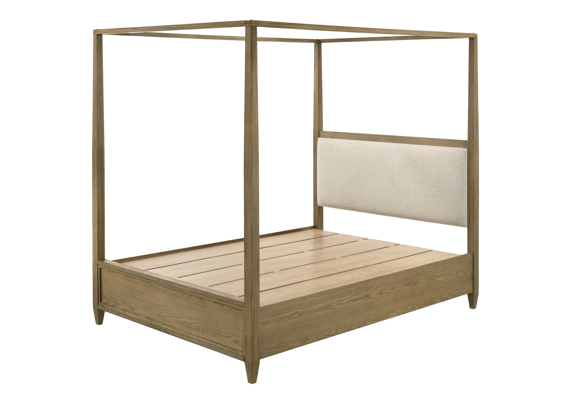 Sienna Rustic Natural Canopy Platform Bedroom Set