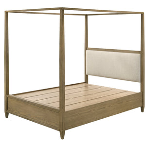 Sienna Rustic Natural Canopy Platform Bedroom Set