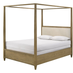 Sienna Rustic Natural Canopy Platform Bedroom Set