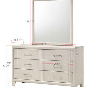 Charlie White Panel Bedroom Set