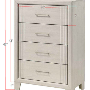 Charlie White Panel Bedroom Set
