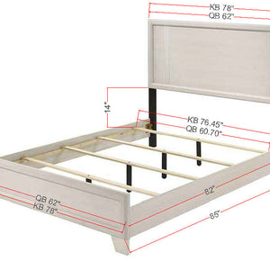 Charlie White Panel Bedroom Set