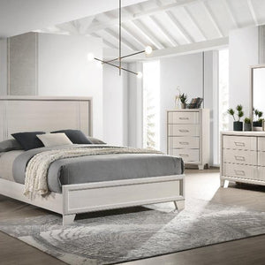 Charlie White Panel Bedroom Set